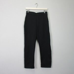 Spanx Slim Straight Ponte Pants Women M Black Rayon Pull On Trouser Casual 504